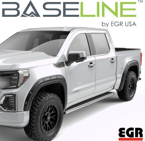 EGR BLF1018 - Fender Series Fender Flares مع مظهر الترباس المحاكاة - متوافق مع 2019-2025 GMC Sierra 1500 in Saudi Arabia