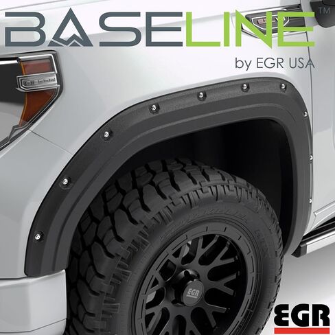 EGR BLF1018 - Fender Series Fender Flares مع مظهر الترباس المحاكاة - متوافق مع 2019-2025 GMC Sierra 1500 in Saudi Arabia
