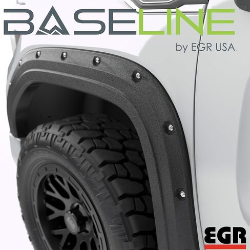 EGR BLF1018 - Fender Series Fender Flares مع مظهر الترباس المحاكاة - متوافق مع 2019-2025 GMC Sierra 1500 in Saudi Arabia
