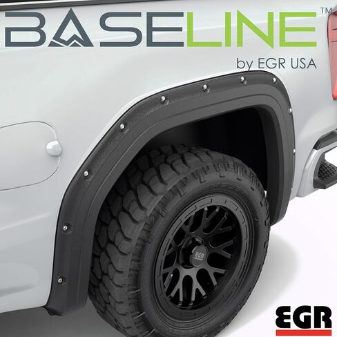 EGR BLF1018 - Fender Series Fender Flares مع مظهر الترباس المحاكاة - متوافق مع 2019-2025 GMC Sierra 1500 in Saudi Arabia