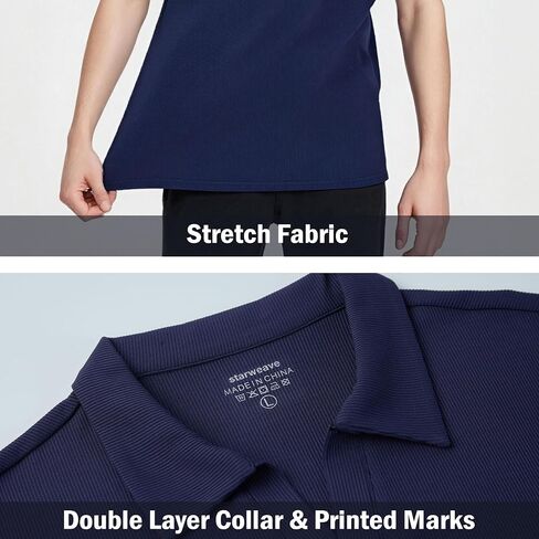 القمصان البولو الرجالية قصيرة الأكمام DRI FIT v الرقبة المتماسكة الأداء Golf Polos للرجال فاقة الصيف غير الرسمي in Kuwait
