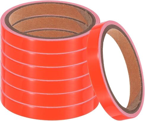 uxcell 4Rolls Glow in The Dark Tape, 0.47 inch x 9.8 ft Fluorescent Adhesive Tape Luminous Tape for Stairs, Walls, Steps, Exit Sign, Home Decoration, Red in Saudi Arabia