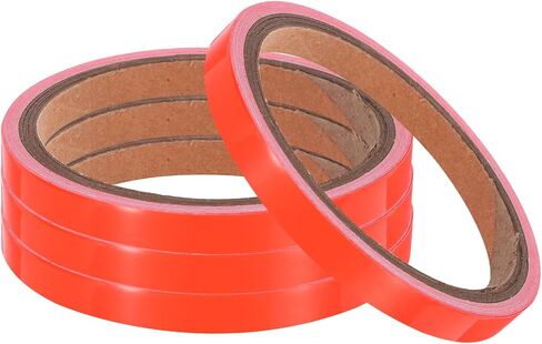 uxcell 4Rolls Glow in The Dark Tape, 0.47 inch x 9.8 ft Fluorescent Adhesive Tape Luminous Tape for Stairs, Walls, Steps, Exit Sign, Home Decoration, Red in Saudi Arabia