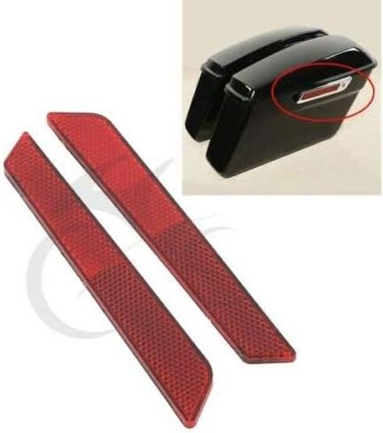 TCMT Motorcycle Rear Fender Red Reflectors Fit For Harley Davidson Softail Low Rider Fat Bob Softail Standard Street Bob Sport Glide Softail Slim Deluxe 2018-2023 in Saudi Arabia