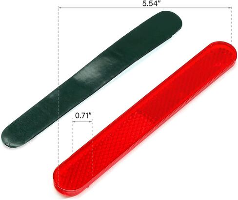 TCMT Motorcycle Rear Fender Red Reflectors Fit For Harley Davidson Softail Low Rider Fat Bob Softail Standard Street Bob Sport Glide Softail Slim Deluxe 2018-2023 in Saudi Arabia