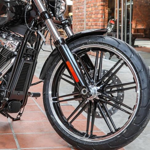 TCMT Motorcycle Rear Fender Red Reflectors Fit For Harley Davidson Softail Low Rider Fat Bob Softail Standard Street Bob Sport Glide Softail Slim Deluxe 2018-2023 in Saudi Arabia