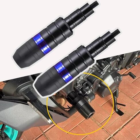 Motorcycle Frame Sliders for Aprilia RSV4 RS660 Tuono 660 RSV1000/R Caponord 1200, Aluminum Crash Pads Engine Protector, Anti-Fall Exhaust Sliders Accessories, B Red in Kuwait