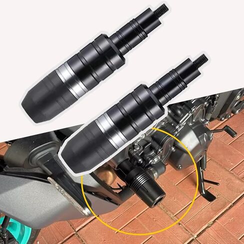 Motorcycle Frame Sliders for Aprilia RSV4 RS660 Tuono 660 RSV1000/R Caponord 1200, Aluminum Crash Pads Engine Protector, Anti-Fall Exhaust Sliders Accessories, B Red in Kuwait