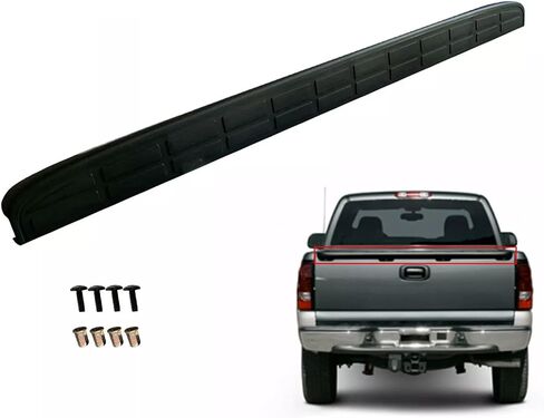 Tailgate Spoiler Cap Molding Top Protector Fits for 1999-2007 Chevrolet Silverado GMC Sierra 1500 2500 Classic Replaces #GM1909101 in Saudi Arabia