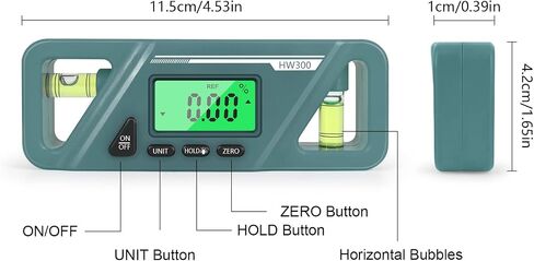 Rehomy Digital Level, Angle Slope with LCD Display, 360° Electronic Bubble Inclinometer, Vertical & Horizontal Spirit Bubble for Construction Carpenter Craftsman Renovation Home Professional in Saudi Arabia