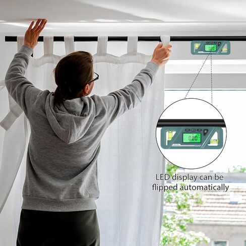 Rehomy Digital Level, Angle Slope with LCD Display, 360° Electronic Bubble Inclinometer, Vertical & Horizontal Spirit Bubble for Construction Carpenter Craftsman Renovation Home Professional in Saudi Arabia