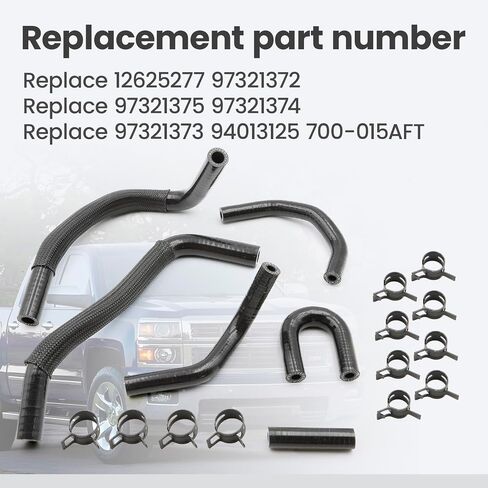 Low Pressure Fuel Line Hose Kit w/Clamps Fit For Deluxe LLY Duramax 2500 3500HD 6.6L GM 2500 3500HD 2004.5-2005 diesel trucks Replace 12625277 97321372 97321375 97321374 97321373 94013125 700-015AFT in Saudi Arabia