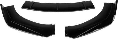 FREEMOTOR802 Compatible with 2016-2018 Chevrolet Cruze 3PCS Front Bumper Lip, Front Bumper Lip Body Kit Spoiler Splitter Air Dam Chin PP - Polypropylene Gloss Black, 2017 in Saudi Arabia