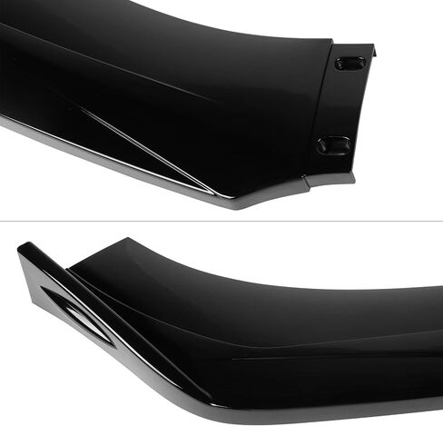 FREEMOTOR802 Compatible with 2016-2018 Chevrolet Cruze 3PCS Front Bumper Lip, Front Bumper Lip Body Kit Spoiler Splitter Air Dam Chin PP - Polypropylene Gloss Black, 2017 in Saudi Arabia