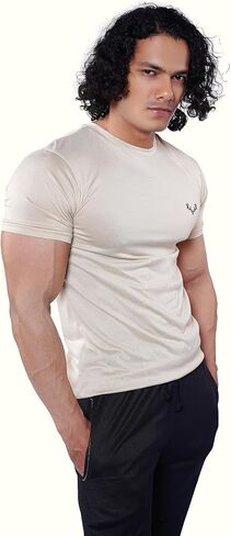 Men's T-Shirts 4-Pack – 100% Polyester Jersey, UPF Protection, Moisture-Wicking, Quick-Dry, Tag-Free Value Bundle in Kuwait