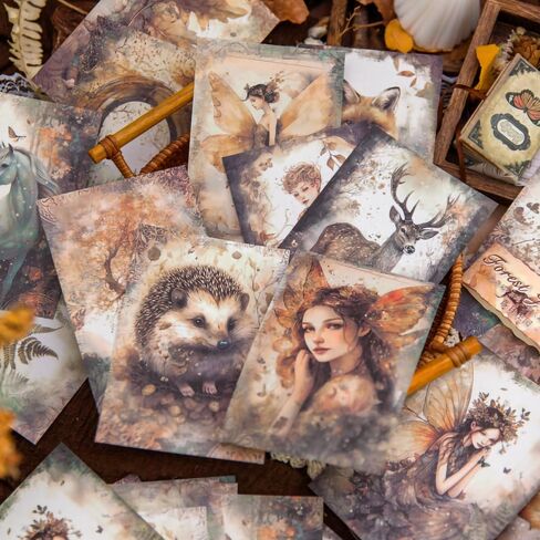 Yoksas 120 Sheets Vintage Mythology Fantasy Sea Ocean Scrapbook Paper - Mermaid Seahorse Corals UnderSea Junk Journals Decorative Cardstock for Posters,Card Making,Crafts Paper in Kuwait