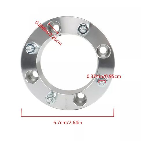 1.5 "فواصل عجلات ATV 4/137 نمط الترباس-4 قطع CNC الفواصل الألومنيوم الآلي لـ 10 × 1 in Saudi Arabia