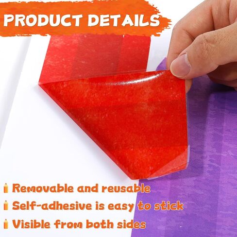 8 Sheets Colorful Pencil Window Clings Decorations Reusable Watercolor Pencils Window Stickers Anti-Collision Non-Adhesive PVC Windows Decals for Back to School Classroom Home Wall Mirror Glass Decors in Saudi Arabia