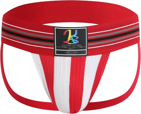 Karen Space Mens حزام jock 3 بوصات عالية مرنة على نطاق واسع الخصر التنفس القابل للتنفس ملابها الداخلي ملونة متعددة in Kuwait