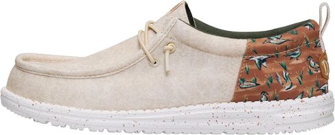 HEYDUDE Wally Funk Duck Print Wood Ash/Multi 15, Mens Shoes, Slip-on Loafers, Comfortable & Light-Weight in Saudi Arabia