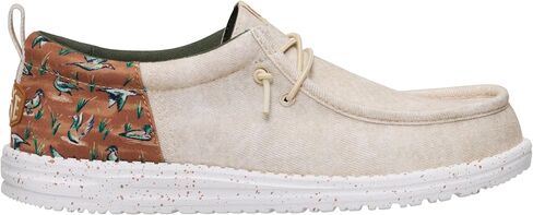 HEYDUDE Wally Funk Duck Print Wood Ash/Multi 15, Mens Shoes, Slip-on Loafers, Comfortable & Light-Weight in Saudi Arabia