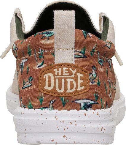 HEYDUDE Wally Funk Duck Print Wood Ash/Multi 15, Mens Shoes, Slip-on Loafers, Comfortable & Light-Weight in Saudi Arabia