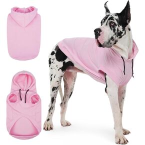 IECOii Dog Hoodie للكلاب الكبيرة، ملابس الكلاب الكبيرة مع غطاء محرك السيارة للكلاب الكبيرة جدًا، سترة هوديس للكلاب في خريف وشتاء، Ropa Para Perros Grandes Doberman، سترة Great Dane، رمادي، 4XL (بدون بطانة من الصوف) in Kuwait