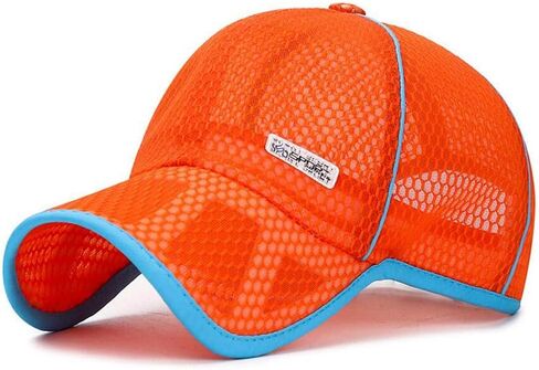 Big Kids Colorful Quick Dry Mesh Baseball Cap Summer Breathable Boy Girl Sunscreen Hat in Kuwait