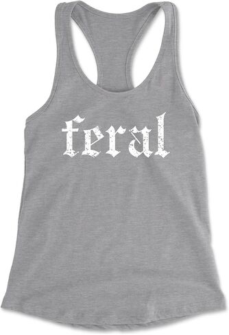 Feral Club Rat Festival Rave EDM Racerback Tank Top for Women, Soft, Flattering Fit in Kuwait
