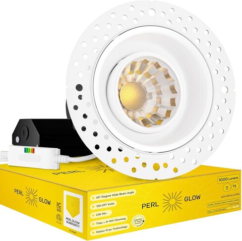 وحدة إضاءة سبوت مربعة بدون إطار مقاس 3 بوصات، تشطيب أبيض، تركيبات إضاءة LED غائرة قابلة للتعتيم 8 وات = 65 وات، 600 لومن، CRI 90+، تصنيف IC، 5CCT قابل للتحديد 2700K|3000K|3500K|4100K|5000K in Kuwait