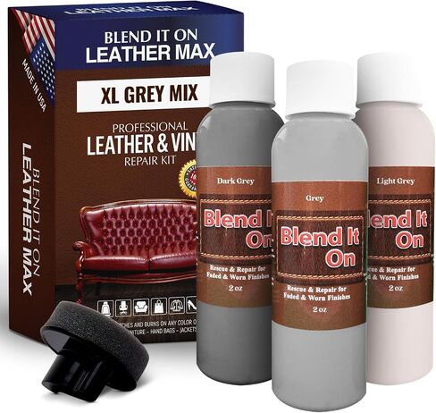 Blend It On Extra Large Leather Repair Kit, 6 Full Ounces for Furniture, Jacket, Sofa, Car Seat, Boots, Easy Instructions to Match Colors, Restore Any Material No Mixing Chart Needed (Dark Browns) in Saudi Arabia