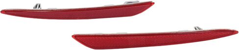 2Pcs Rear Bumper Reflector Driver and Passenger Side DS7Z13A565A DS7Z13A565B Compatible with Ford Fusion 2013-2018 Replace FO1185103 FO1184103 in Saudi Arabia