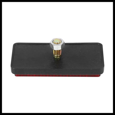 Pair M6x1.0 Red Rectangle Universal Screw Mount Reflective Warning Reflector for Motorcycle Bike 56mm Length Replacement Durable Material in Saudi Arabia