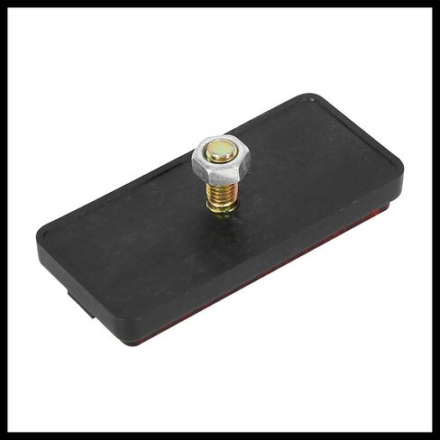 Pair M6x1.0 Red Rectangle Universal Screw Mount Reflective Warning Reflector for Motorcycle Bike 56mm Length Replacement Durable Material in Saudi Arabia