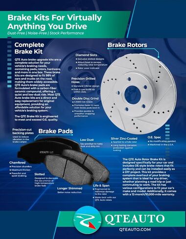 PM Auto Front Ceramic Brake Fads for 2005-2008 Dodge Magnum in Kuwait
