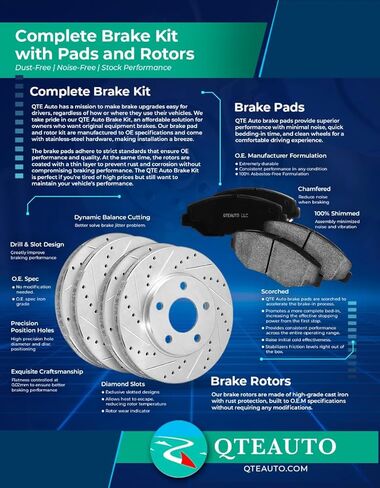 PM Auto Front Ceramic Brake Fads for 2005-2008 Dodge Magnum in Kuwait