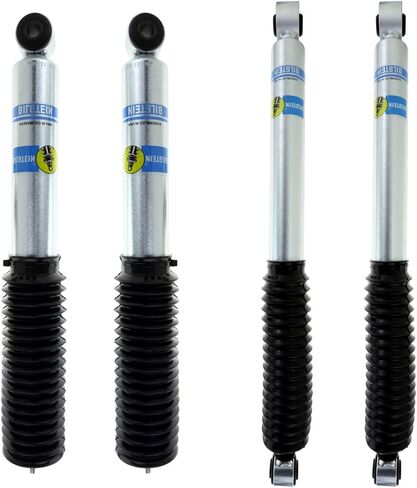 Bilstein Set of Front and Rear 5100 Series Suspension Absorbing Shocks fits 2001-2010 Silverado/Sierra 2500 HD with 2-2.5" Front Lift and 0-1" Rear Lift | Includes TrendsAuto Decal in Saudi Arabia