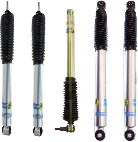 Bilstein Set of Front and Rear 5100 Series Suspension Absorbing Shocks fits 2001-2010 Silverado/Sierra 2500 HD with 2-2.5" Front Lift and 0-1" Rear Lift | Includes TrendsAuto Decal in Saudi Arabia
