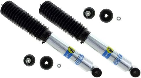 Bilstein Set of Front and Rear 5100 Series Suspension Absorbing Shocks fits 2001-2010 Silverado/Sierra 2500 HD with 2-2.5" Front Lift and 0-1" Rear Lift | Includes TrendsAuto Decal in Saudi Arabia