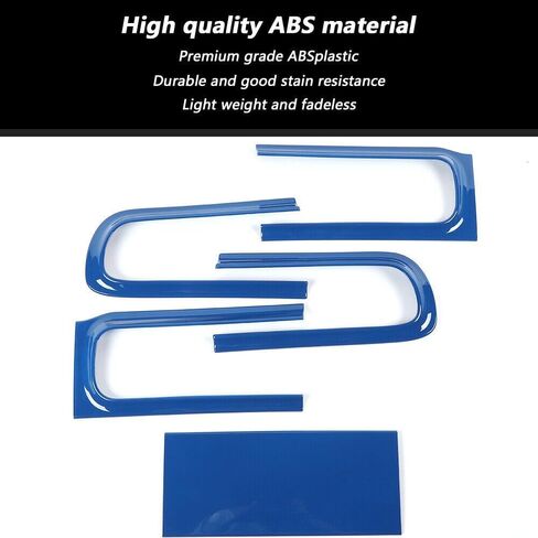 Blue Rear Tail Light Lamp Guard Cover Accessories 5 Pieces/Set for Dodge for Challenger 2015-202 Gloss BRTLLGCFDC2A in Saudi Arabia