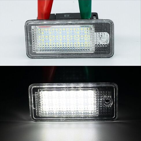 Canbus License Plate Lights 8E0807430B 8E0943025B 8E0807430A 8E0943021B for A3 Quattro 2004-2009,for A6 Quattro 2005-2009 11 * 6 * 5Cm-Size 12V in Saudi Arabia