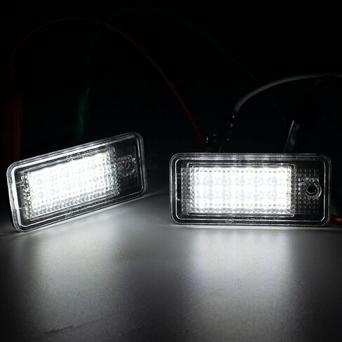 Canbus License Plate Lights 8E0807430B 8E0943025B 8E0807430A 8E0943021B for A3 Quattro 2004-2009,for A6 Quattro 2005-2009 11 * 6 * 5Cm-Size 12V in Saudi Arabia