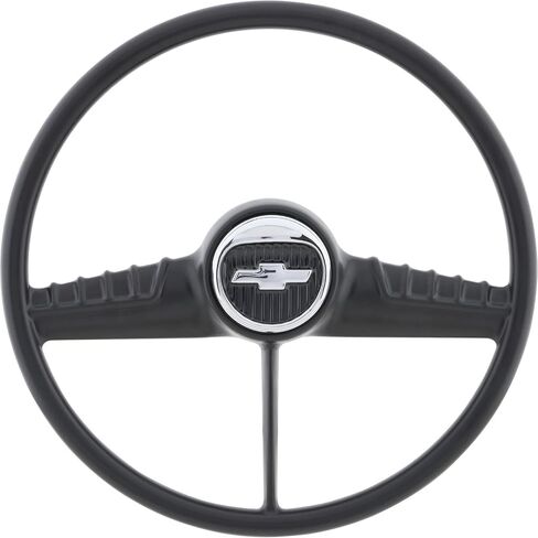 Motorway Motors 54-56 Chevy GMC Truck Truck 15 بوصة طقم القيادة ، عجلة القيادة الكلاسيكية التكاثر مع زر القرن ، لوحة التلامس ، التجنيب ، يعمل مع أعمدة الإمالة 1969-94 in Saudi Arabia