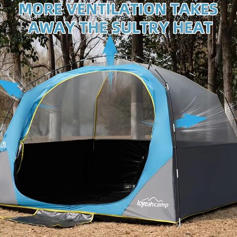 Tents for Camping 4 Person Tent Waterproof Easy Setup Dome Family Tent with Rainfly Large Tents for Outdoor Camping&Hiking,Polyurethane Material in Saudi Arabia