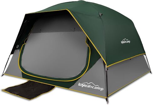 Tents for Camping 4 Person Tent Waterproof Easy Setup Dome Family Tent with Rainfly Large Tents for Outdoor Camping&Hiking,Polyurethane Material in Saudi Arabia