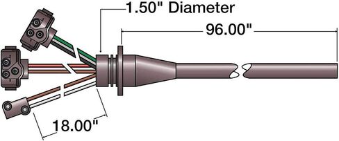 Truck-Lite (50208) Stop/Tail/Turn and Side Marker Harness in Kuwait