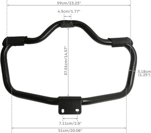 TCMT Mustache Engine Guard Crash Bar Fits For Harley Sportster XL883 XL1200 2004-2022 Forty Eight 2010-2020 Seventy Two 2012-2016 SuperLow 2014-2017 XR1200 2009-2012 Roadster 2016-2020 in Saudi Arabia