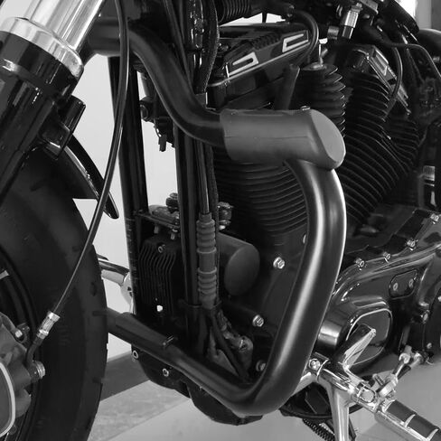 TCMT Mustache Engine Guard Crash Bar Fits For Harley Sportster XL883 XL1200 2004-2022 Forty Eight 2010-2020 Seventy Two 2012-2016 SuperLow 2014-2017 XR1200 2009-2012 Roadster 2016-2020 in Saudi Arabia