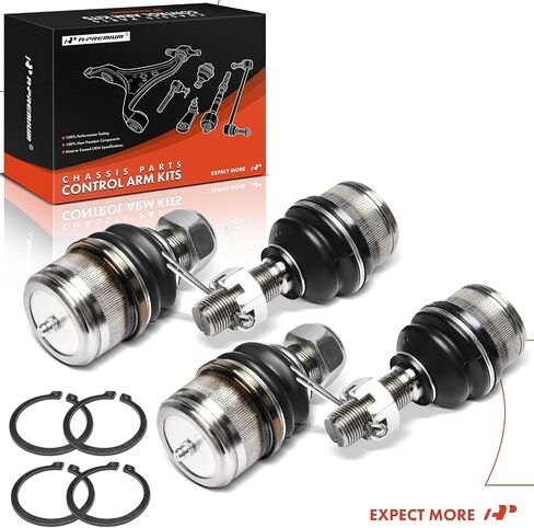 مجموعة A-premium من 4 ، مجموعة مفاصل الكرة العلوية والسفلية الأمامية ، متوافقة مع Ford F-350 1992-1997 ، F-250 F-450 F-550 Super Duty ، Sube & Dodge RAM 2500 3500 ، B1500 in Kuwait