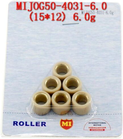6pc 15x12mm متغير الأسطوانة انزلاق الأسطوانة 6g ل Keeway Yamaha Minarelli Jog 50 90 BWS Aerox Neo's 100 1pe40qmb (7g) in Kuwait